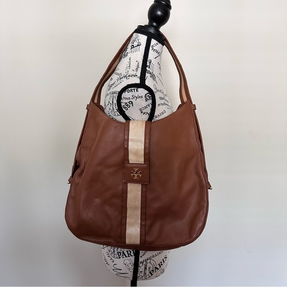 Tory Burch Tan and Cream Hobo Bag - Picture 1 of 5